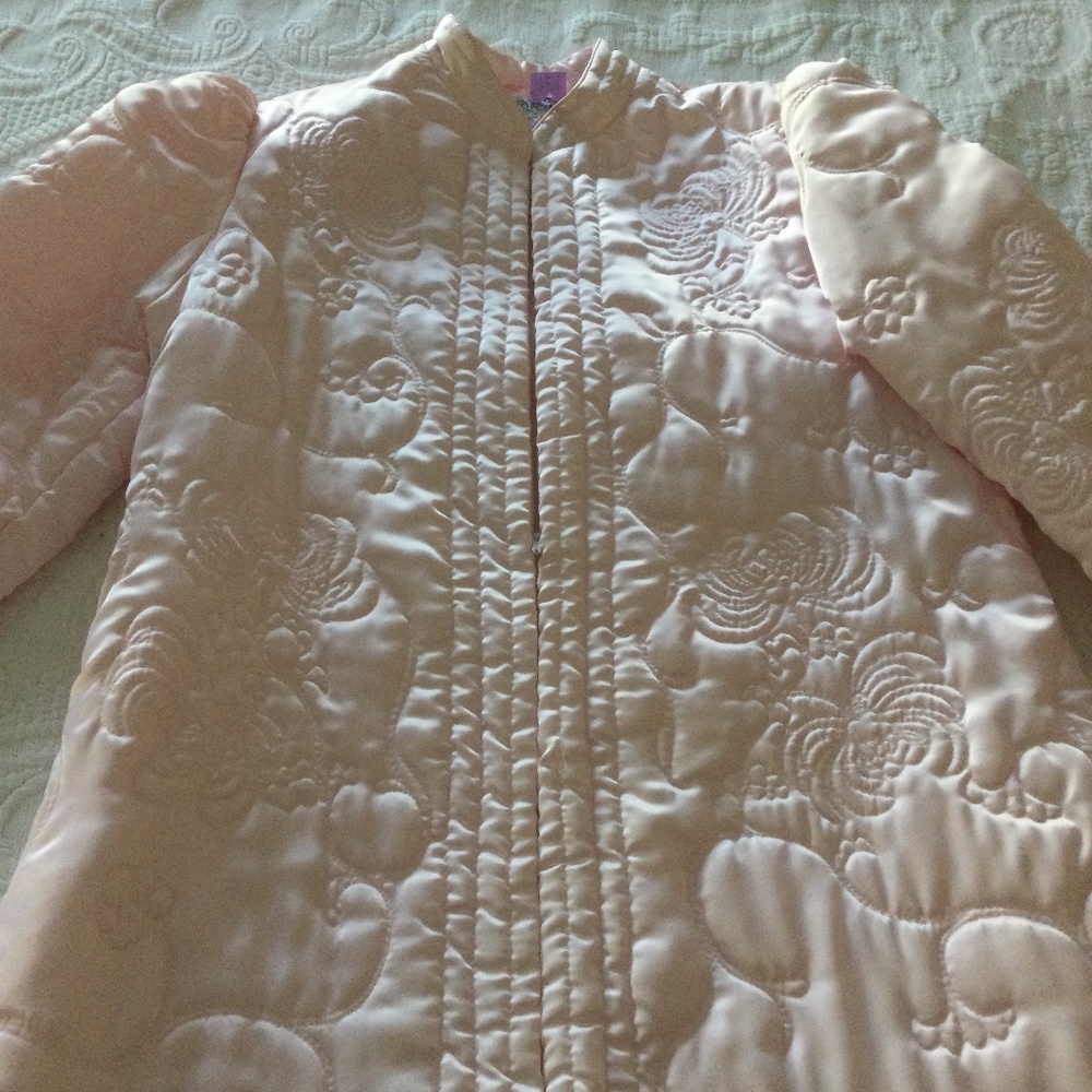 Vintage Horchow Quilted Zip Up Robe